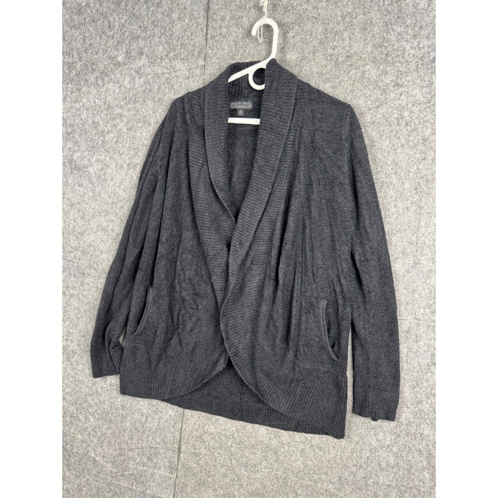 Barefoot Dreams‎ Cozychic Lite Cardigan Sweater Women's Size L/XL Gray Charcoal